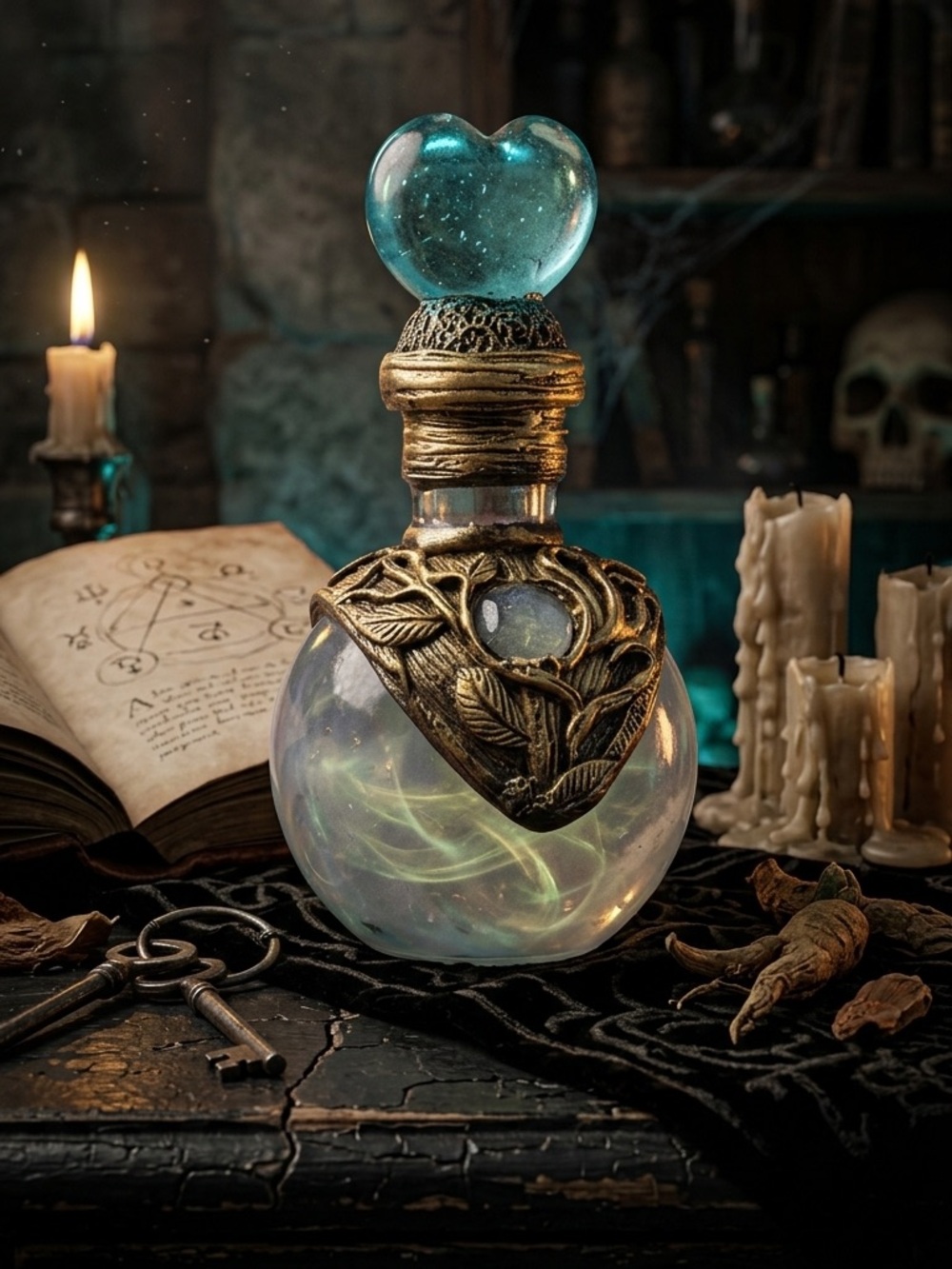 Resin potion bottle